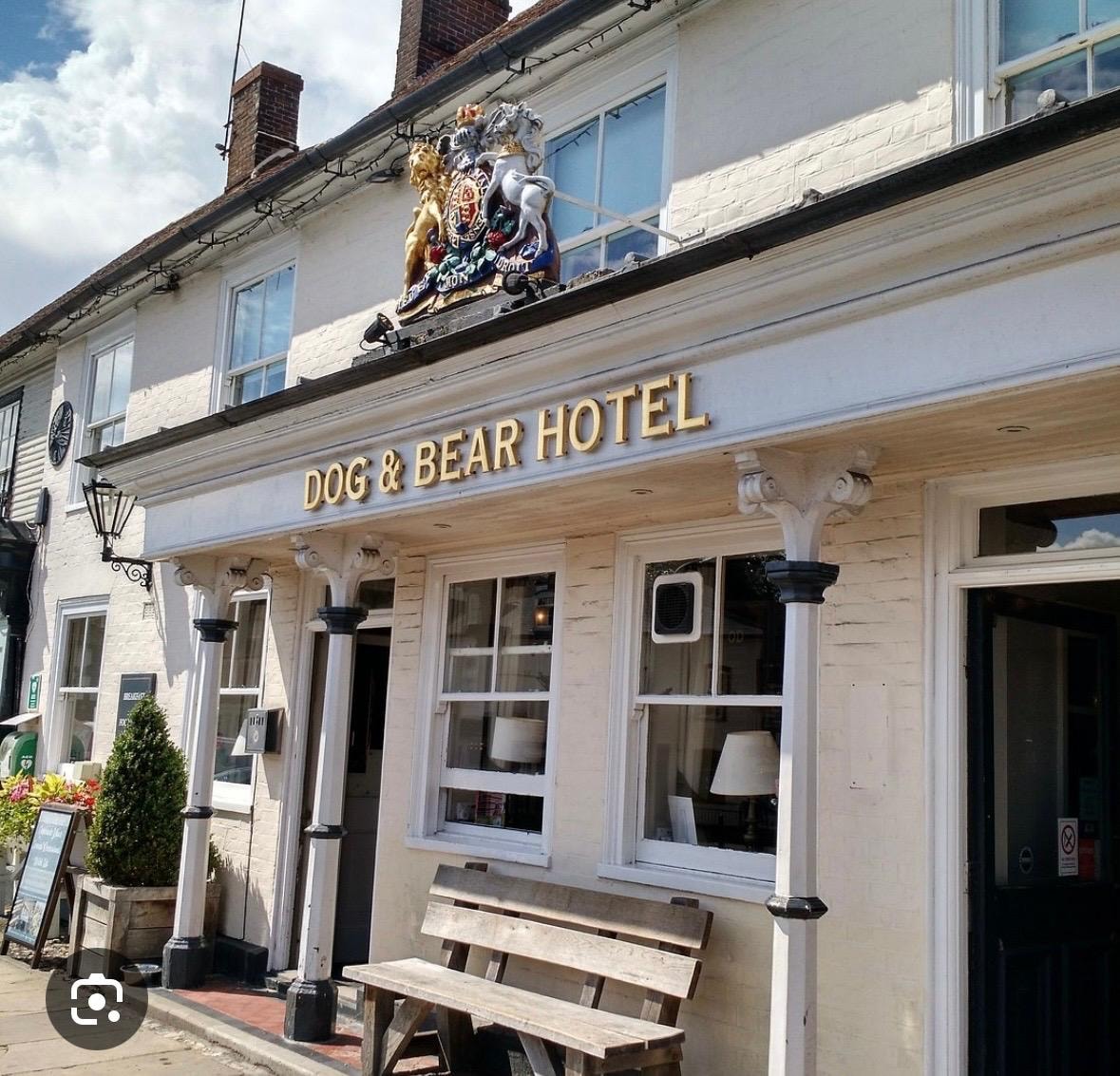 Dog & Bear Hotel — front of pub, Lenham Kent